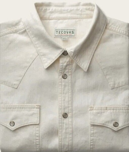 Tecovas men denim pearl - denim, snap