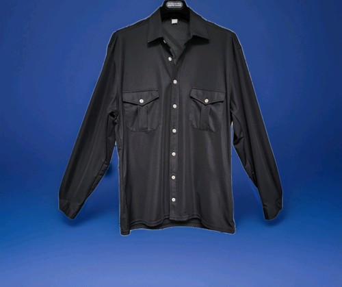 Hemd retro schwarz dederon - m/l,