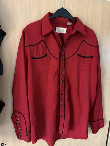 Scully westernhemd rot - scully,