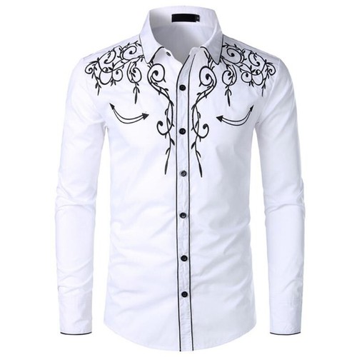 Herren stickerei hemd - herren, western