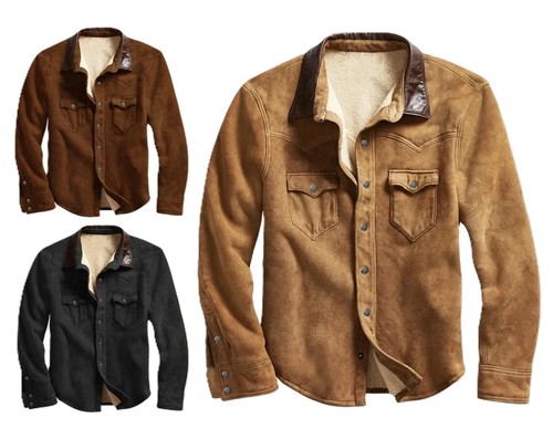 Herren echt wildleder trucker - echt,