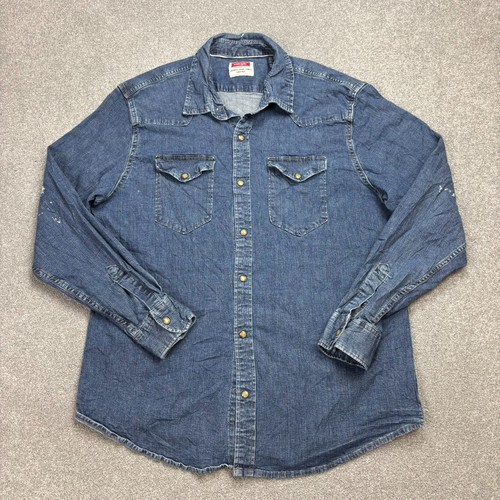 Wrangler jeanshemd erwachsene - jeanshemd,