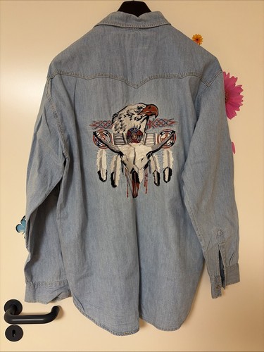 Western jeanshemd herren m - western,