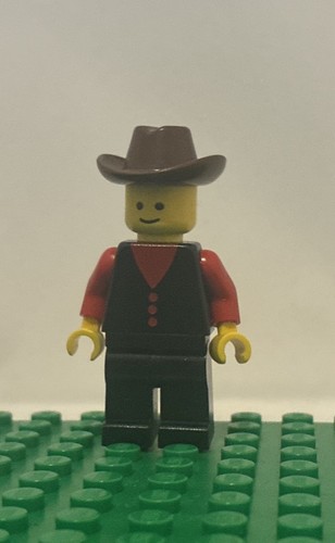 Lego vintage minifigur cowboy - minifigur,