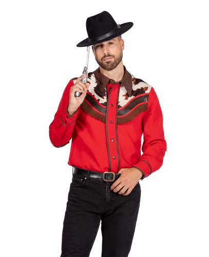 Cowboy western hemd - western, rot