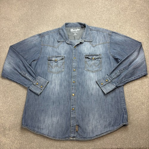 Wrangler jeanshemd erwachsene - wrangler,