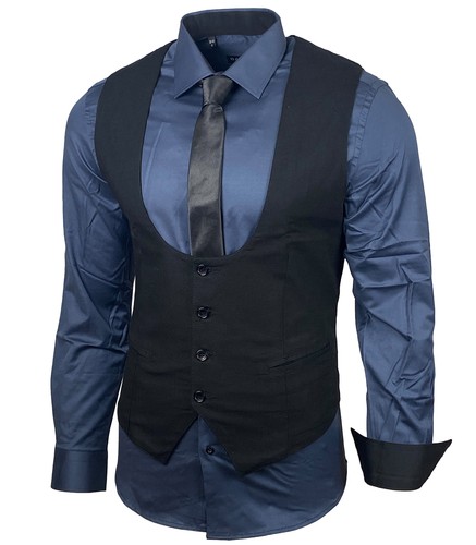 Herren hemd weste krawatte - weste, set