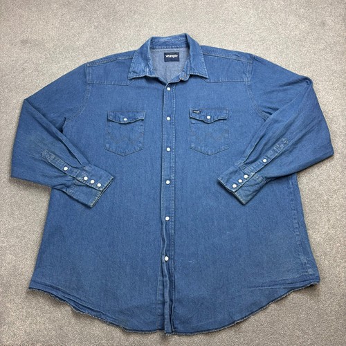 Wrangler jeanshemd erwachsene - jeanshemd,